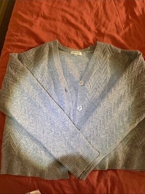 Flower Knit Cardigan Sweater
